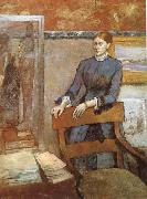 Edgar Degas Portrait of Miss Lu France oil painting artist